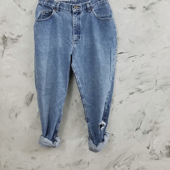 LEE 80's Vintage Loose Grunge Denim Blue Jeans - Picture 2 of 8